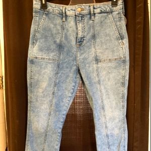 Universal Threads Womens Acid Washed Retro Look Jeans-High Rise Skinny-14/32R